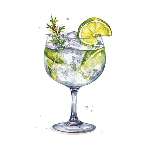 Gin Tonic Clipart .